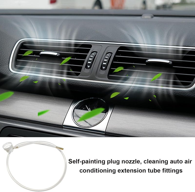 KVAEY 2 PCS Aerosol Nozzle, 4.5mm Spray Tip Nozzle Extension Hose for Male Stem Spray Cans, 19.69 Inches 360 Degree Extension Hose H3C9 Fluid Car Nozzle Film, Car Accessories - Image 4